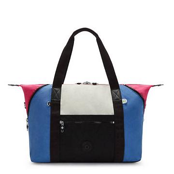 Kipling Art Medium Tote Tassen Blauw Roze | NL 1454MQ